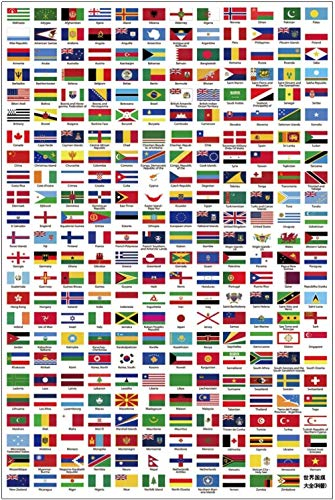 Bebeehome Erwachsene Kinder Kreatives Puzzle Holzpuzzle 1000 Teile Herausfordernde Intelligenz Puzzle Spielzeug-Welt Flagge