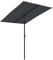 vidaXL Sombrilla de jardín con Palo de Aluminio Negra 2x1,5 m
