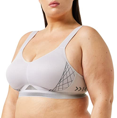 Triumph Triaction Cardio Flow P EX, Reggiseno Sportivo Incrociato sulla Schiena Donna, Platinum, 2B