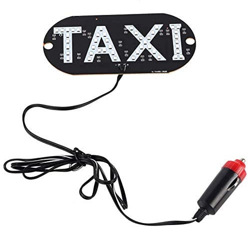 GAESHOW 12V Taxi Windschutzscheibe Fahrerhaus Kontrollleuchte Schild Windschutzscheibe LED Licht Kontrollleuchte