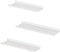 SONGMICS Wandregale aus Metall, 3er Set, Schweberegale, Industrie-Design, Wandboards, für Dekos, für Schlafzimmer, Küche, Badezimmer, Wohnzimmer, unterschiedliche Layouts, weiß LFS012W01