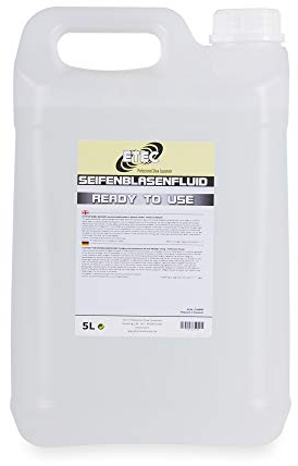 ETEC Professional Seifenblasen Flüssigkeit 5 Liter – Fluid für Seifenblasenmaschine – Party DJ Kinder Geburtstag Effekt Club Disco Veranstaltung Bühne Licht Show