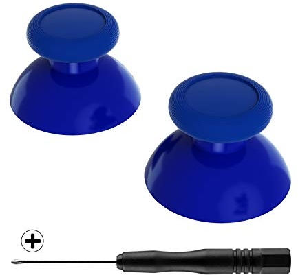 eXtremeRate Blue Replacement 3D Joystick Thumbsticks, Analog Thumb Sticks with Cross Screwdriver for Nintendo Switch Pro Controller