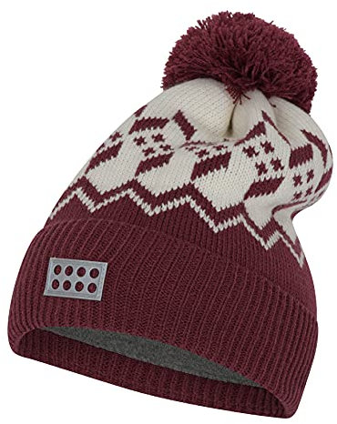 LEGO Mädchen Beanie-Mütze Wear Mädchen Strickmütze Winter, 386, 50