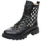 Jamron Damen Hollow Out Flache Stiefeletten Sommer Herbst Römische Sandalen Booties Schwarz SN070212 EU39.5