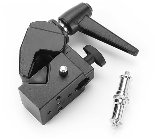 PHOCUS Multi-Function Super Clamp with Standard Stud for Photography Studio Video Camera Lighting