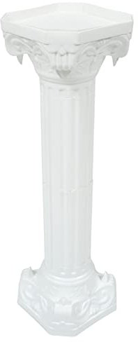 Happyyami Statue Plinth Sundial Plinth Roman Pillar Greek Column Statue Plastic Stand Figurine Sculpture Sand Table Game Indoor Outdoor Wedding Decorations Plinth Stand