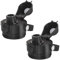 BIJISI Auto Spout Lid for YETI Rambler Bottles, Fits 18/26/36/64 oz, Chug Replacement Lid with Push-Button, Flexible Handle, Dustproof & Leak-proof, BPA-Free, Dishwasher Safe, Black