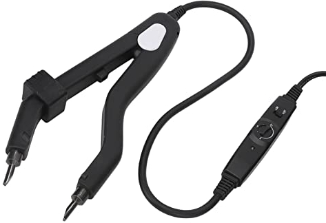 Fusion Hair Extensions Tool, Professioneller Fusion Heat Iron Connector Wand für Haarverlängerungen, Haarspangen Fingerschutz 100‑240 V