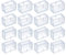 sourcing map Chair Leg Floor Protectors, 24Pcs Rectangle PVC Chair Leg Cover Caps for Hardwood Floors (Transparent, 15x36mm/ 0.59x1.42)