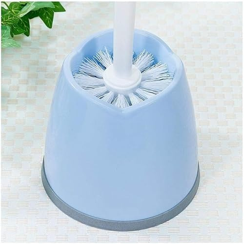 VhoMes Brosse de Toilette créative, Brosse de Nettoyage de Toilette de décontamination puissante, Brosse de Toilette Fleur Brosse de Nettoyage de Toilette @ Rouge (Color : Blu)