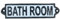 AB Tools Bathroom Cast Iron Sign Plaque Door Wall House Home Gate Post Hotel Toilet
