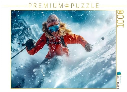 Puzzle · Skifahren, Pure Leidenschaft | 1000 Teile · Lege-Größe 64 × 48 cm · CALVENDO Puzzle