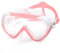 Kinder Taucherbrille, Kinder-Schwimmmaske 180° Anti-Fog-Tauchmaske, Kinder-Schwimmbrille mit Nasenabdeckung Auslaufsichere Schwimmbrille Anti-Shattered Lens für Jugendliche 4-15 (Blassrosa)