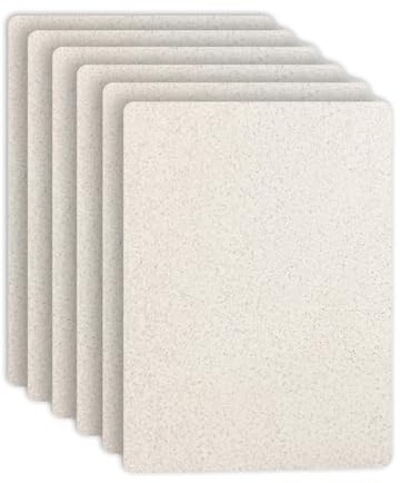 Go Practic Schneidematte Schneidebretter Set 6 Stück Kunststoff Küchenbrett Spülmaschinenfest Beige