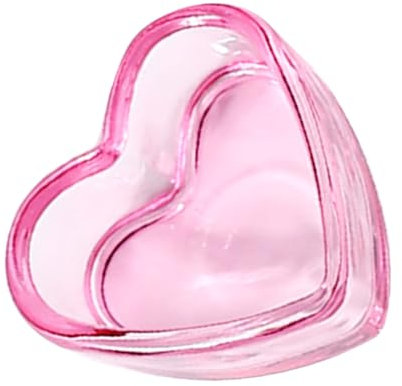 Heart-shaped Nail Dappen Dish Cup Decorative Glass Manicure Tool for Acrylic Nails Nail Brush Holder Versatile Storage for Liquids Small Items