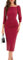 Belle Poque Damen Vintage 3/4 Ärmel Bodycon Kleid Midi Bleistift Kleid Elegant Cocktail Hochzeitskleid