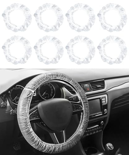 Flaconi 100PCS Lenkradabdeckung für Auto,Lenkradschutz Auto,Lenkradabdeckung Kunststoff,Lenkradschoner,Lenkrad Schutz,Lenkradabdeckung für Die Wartung von Autos oder für Kosmetische Zwecke Geeigne