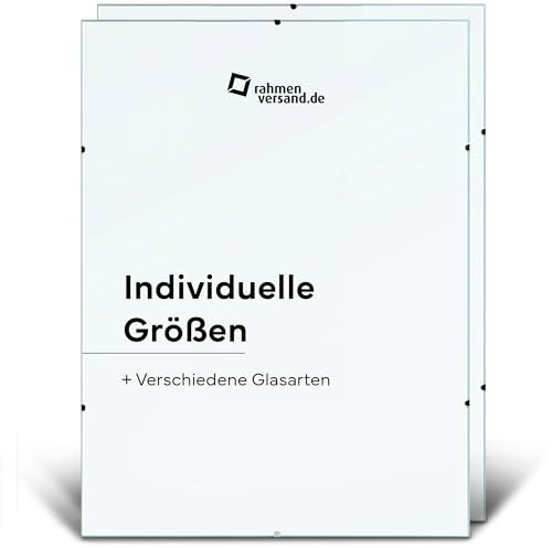 PANORAHMA BILDERRAHMEN Rahmenloser Bilderrahmen 50x75 2er Set/Glasbilderrahmen zum Aufhängen an der Wand/Bilder Rahmen