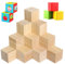 24 Stück Holz Würfel 40mm Kleine Holzwürfel Natürliche Blanko DIY Holzblöcke Holz Quadrat Holzklötzchen zum Basteln Holzquadratblöcke Holzklötze für DIY Malen Handwerk Dekoration Zahlen