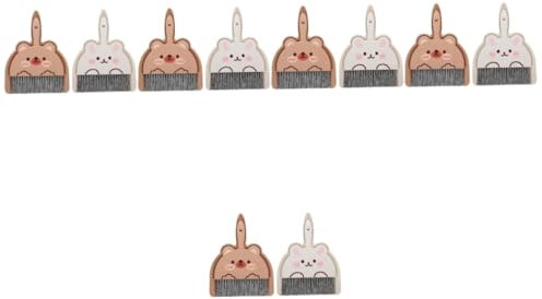 Cabilock 4sets Small Broom Dustpan Portable Dustpan Brush Indoor Broom Set Cleaning Tool