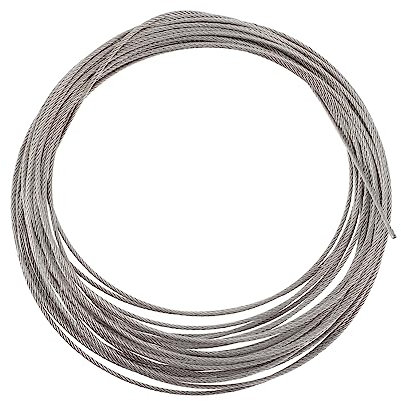 Anneome Stahlseil Edelstahldrahtseil Geflochtenes Drahtseilkabel Für Die Sichere Befestigung Und Aufhängung Von Kleidung Am Geländer Und Langlebig Ideal Für Den Innen Und