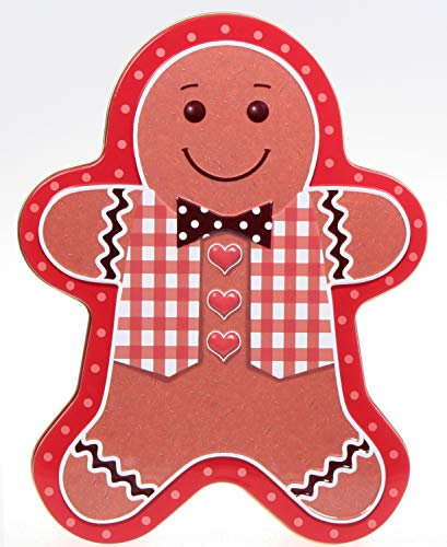 Blechdose Lebkuchenmann Weihnachten 25 cm Keksdose Deko Box Dose Retro Camping Oldtimer