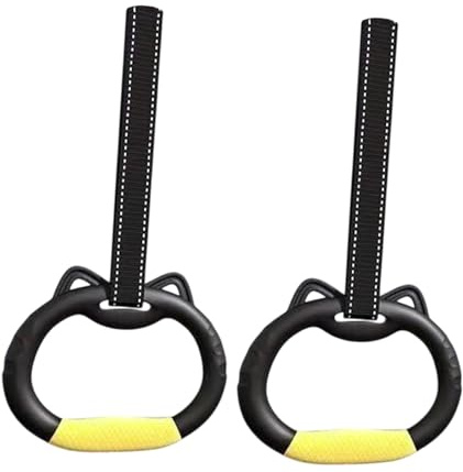 MHADBKH Mehrzweck-Gymnastik-Ringe, Outdoor-Fitness, Krafttraining, Fitness für verschiedene Übungsumgebungen, Calisthenics-Ausrüstung, 2 Stück