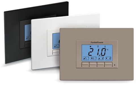 CH121K Termostato Retroilluminato da Incasso a Batterie Multiplacca Fantini Cosmi