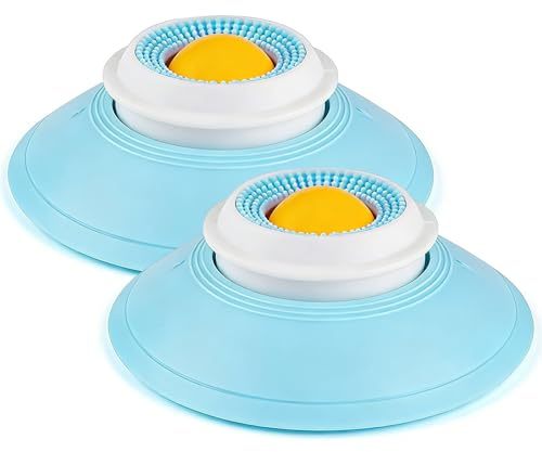 Lot de 2 balles à lécher pour chien - 14,5 x 5,5 cm - En polypropylène - Avec ventouse - Balle à lécher pour grands chiens - Jouet d'enrichissement antidérapant pour animaux de compagnie - Réducteur