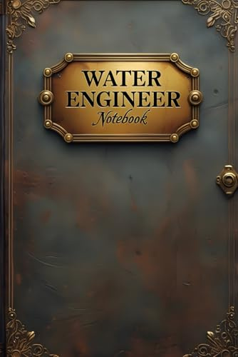Water engineer notebook: lined journal for men women coworker