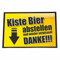 4you Design Fußmatte -Kiste Bier abstellen und Wieder verpissen - Danke- rutschfeste Schmutzfangmatte für innen & außen, 40x60cm