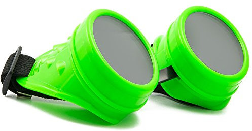 MFAZ Morefaz Ltd Welding Cyber Goggles Schutzbrille Schweißen Goth Cosplay Steampunk Antique Victorian (Green)