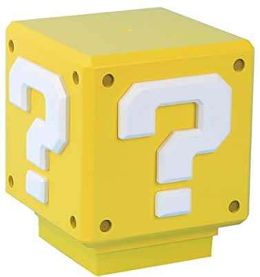Super Mario Luce Blocco Domanda Decorazione Camera da Letto o Game Room, Alimentazione a Batterie