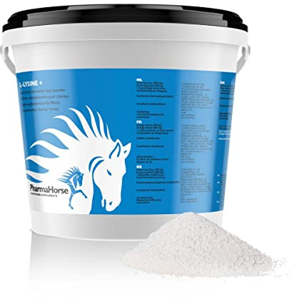 PharmaHorse L-Lysin+ | Immunsystem | Abwehrzellen | Müdigkeit | 100% Dopingfrei | 1000 Gramm
