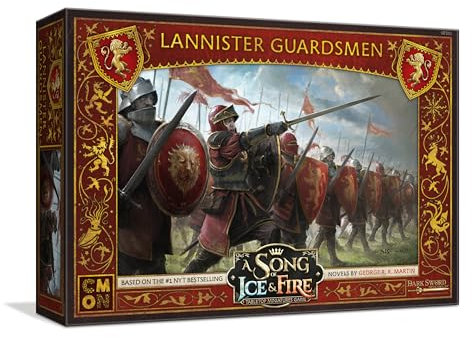 CMON | A Song of Ice and Fire: Lannister Guardsmen Expansion | Miniatures Board Game | Ages 14 Plus | 2 Players | 45-60 Minutes Playing Time