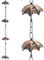 Topadorn 182,9 cm Metall-Regenkette mit 8 Tassen, Dachrinne, Fallrohr, Ersatzschirm, Glocken-Design, für Haus, Garten und Außenbereich