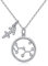 Qings Astrologie Stern Zirkonia Halskette 925 Sterling Silber Sternbild Halskette Schütze Anhänger Halskette Frau Liebhaber Geburtstagsgeschenk Ideen