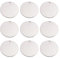 PandaHall - Colgantes redondos y planos de acero inoxidable (30 x 1 mm, 10 unidades)