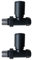 home store Modern Straight Radiator Valve MATT BLACK