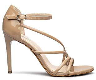 Nero Giardini E116521DE Sandali Donna in Vernice - Nudo 37 EU