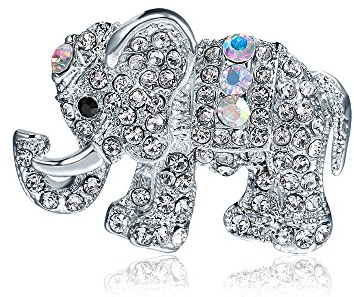 N-K PULABO Brosche Elefant Frauen Pin Brosche Strass Brosche Bekleidungszubehör für Frauen Damen Mädchen 1 Stück kostengünstig und langlebig schön