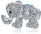 N-K PULABO Brosche Elefant Frauen Pin Brosche Strass Brosche Bekleidungszubehör für Frauen Damen Mädchen 1 Stück kostengünstig und langlebig schön