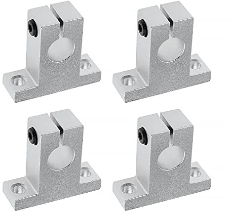 eMagTech 4 x SK20 Linearwellen-Halterung, 20 mm, CNC, Kugellager, lineares Uhrwerk, Schienenhalterung für 3D-Drucker