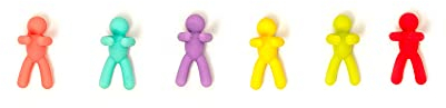 Legami - Set di 6 Segnabicchieri per Calici, Riutilizzabili, Simpatici, Funzionali, 1,5x 3 cm, Tema Over the top