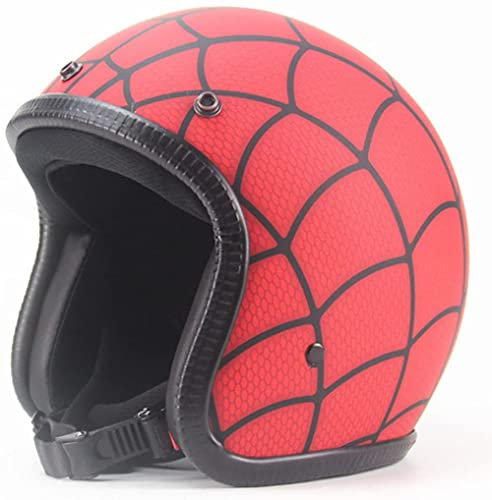314 Moto Casque Retro Style de Vintage Casque Moto Jet Vintage Casque Jet de Scooter Casque Moto Jet Pilote pour Moto Biker Croiseur Scooter Tournée Casque