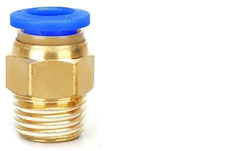 GatherTOOL 1 PC Connecteur Rapide de raccord pneumatique Air 4-M5 4 m5 4mm 6mm 8mm 10mm 12mm Filetage mâle 1/4 1/2 1/8 3/8 Tuyau de Tube de Tuyau de Tube de Tuyau à Compression (Color : 12-02)