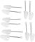 5 Pairs White Mens and Womens Traditional Plastic Flexible Shoe Tree Shaper Stretcher - Shoe Shapers UK 6.5-9/EU 39-42