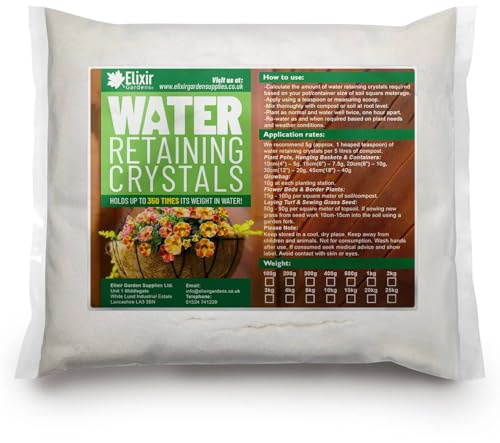 Elixir Gardens Water Retaining Crystals Gel Granules 100g Bag