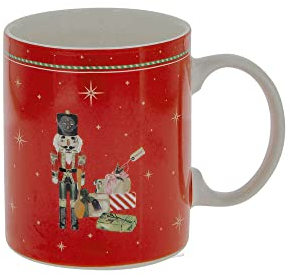 NEAVITA Tazza Mug Rossa Di Natale Schiaccianoci
